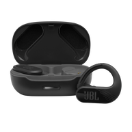 JBL Endurance Peak II - Black - Waterproof true wireless sport earbuds - Hero